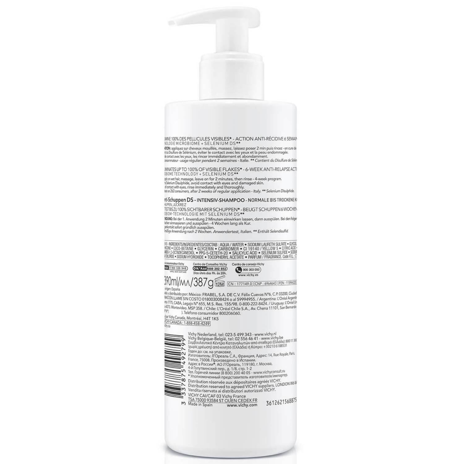 Vichy Dercos Anti-Dandruff Shampoo for Dry Hair