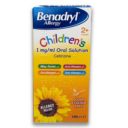 Benadryl Allergy Children's 1mg/ml Oral Solution - Rightangled