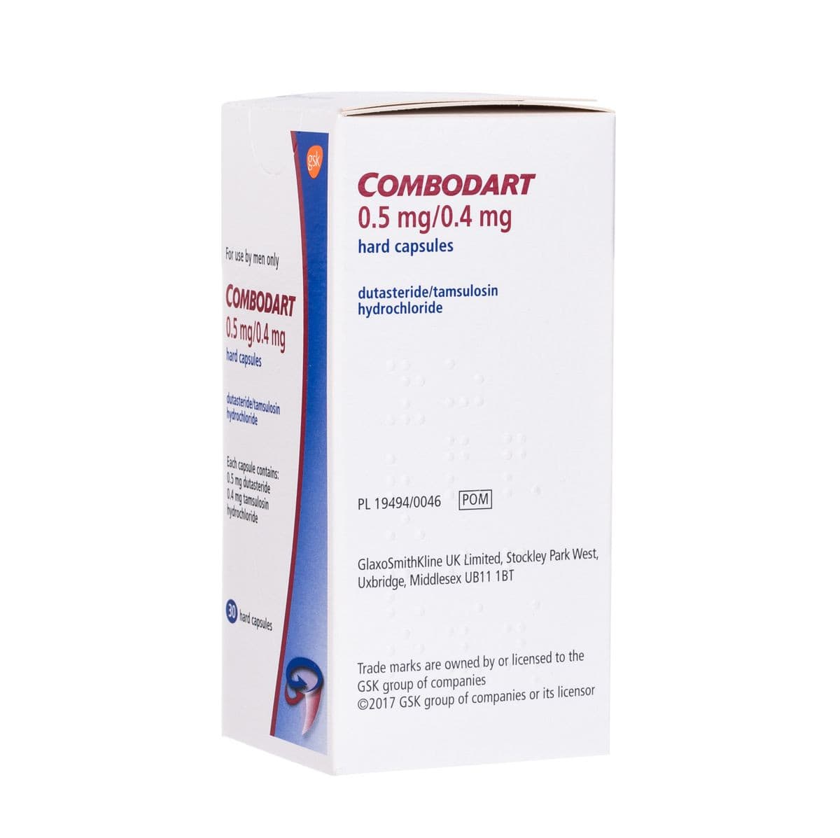 Combodart  0.5mg/0.4mg Capsules.