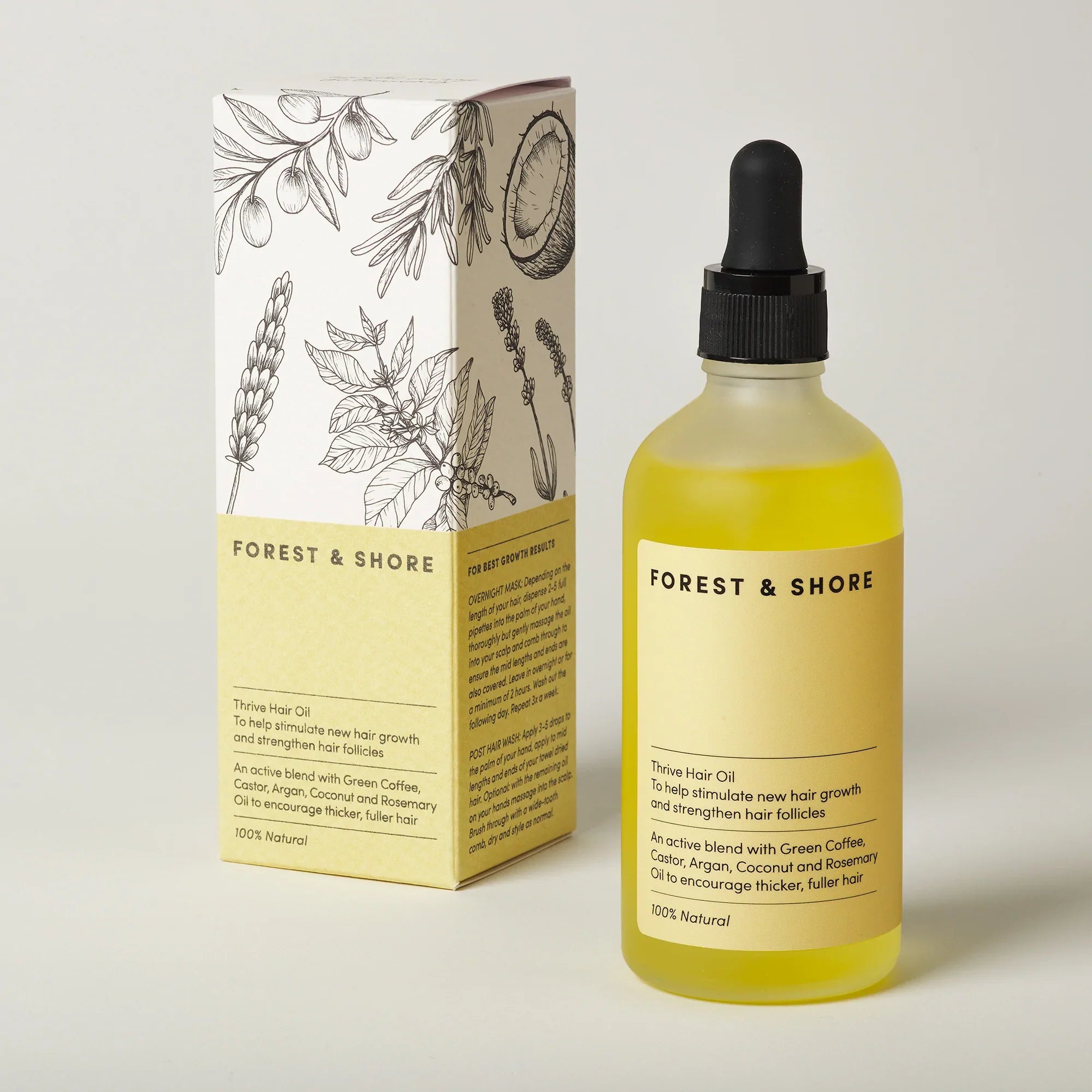 Thraive Natural Oil, 100% for nourishing and thickening hair