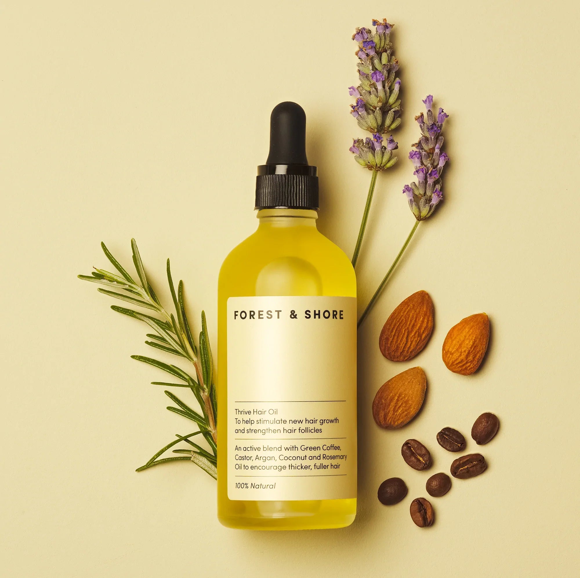 Thraive Natural Oil, 100% for nourishing and thickening hair